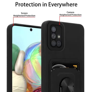 Samsung Galaxy A51 5G Skal Fodral (Svart)