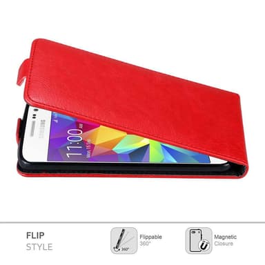 Samsung Galaxy GRAND PRIME Flipfodral Skal (Röd)