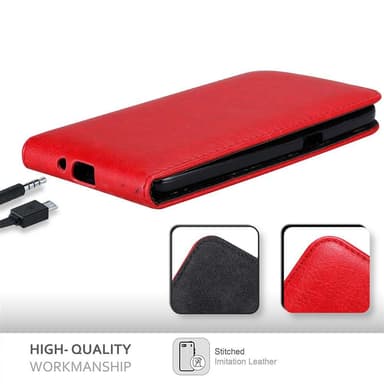 Samsung Galaxy GRAND PRIME Flipfodral Skal (Röd)