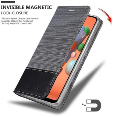 Samsung Galaxy A11 / M11 Plånboksfodral Skal (Grå)