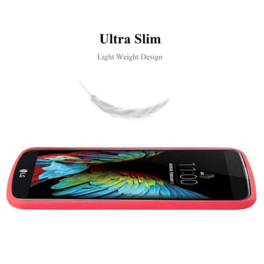 Skal LG K10 2016 Fodral Case (Röd)