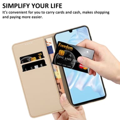 Huawei P30 PRO Plånboksfodral Skal (Svart)