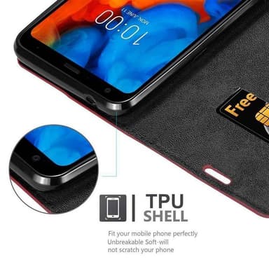 LG Q STYLUS Skal Fodral Case (Röd)