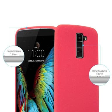 Skal LG K10 2016 Fodral Case (Röd)
