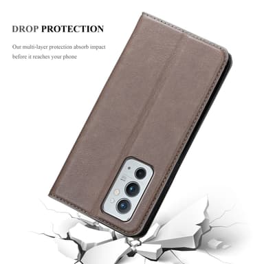 OnePlus 9RT 5G Skal Fodral Case (Brun)