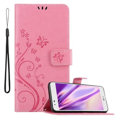 LG K7 2016 Plånboksfodral Skal (Rosa)
