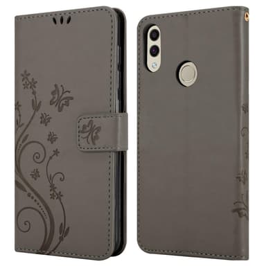 Honor 8C Plånboksfodral Skal (Grå)