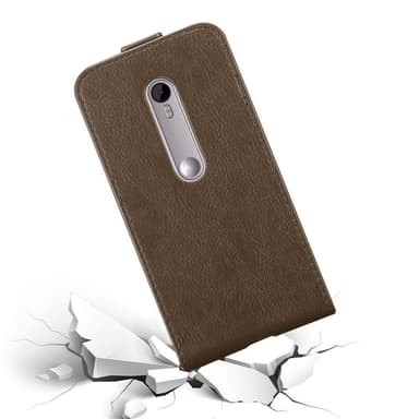 Motorola MOTO G3 Flipfodral Skal (Brun)