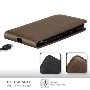 Motorola MOTO G3 Flipfodral Skal (Brun)