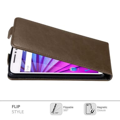 Motorola MOTO G3 Flipfodral Skal (Brun)
