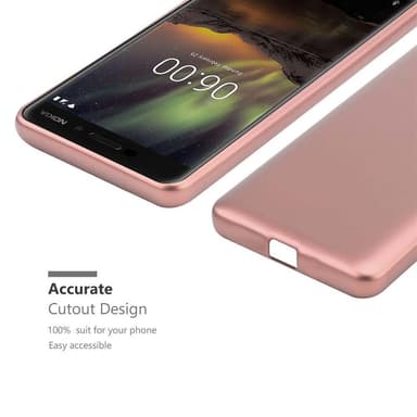 Skal Nokia 6.1 Fodral Case (Rosa)