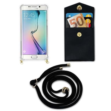 Samsung Galaxy S6 Skal Fodral Kedja (Svart)