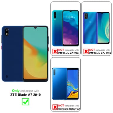 ZTE Blade A7 2019 Skal Fodral Case (Röd)