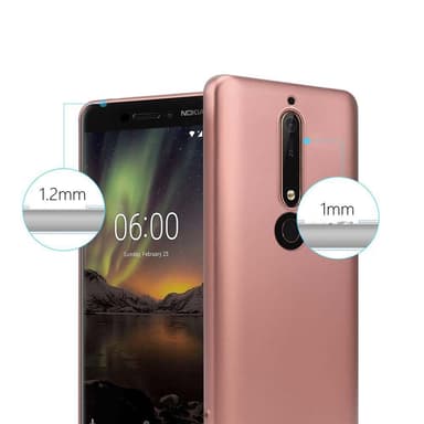 Skal Nokia 6.1 Fodral Case (Rosa)
