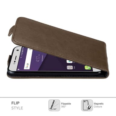 ZTE Blade V8 MINI Flipfodral Skal (Brun)