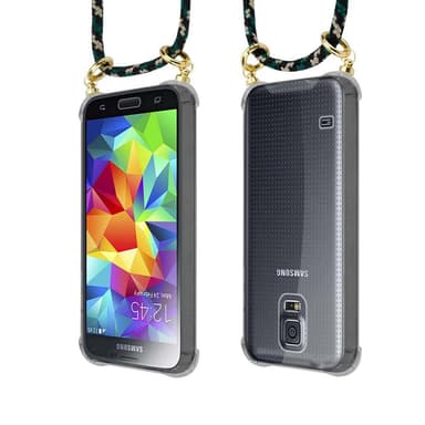Samsung Galaxy S5 / S5 NEO Skal Fodral Kedja (Brun)