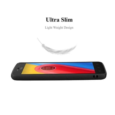 Motorola MOTO C Skal Fodral Case (Svart)