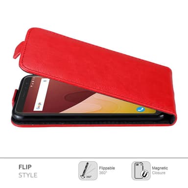 WIKO VIEW PRIME Flipfodral Skal (Röd)