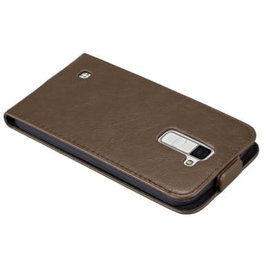 LG K10 2016 Flipfodral Skal (Brun)