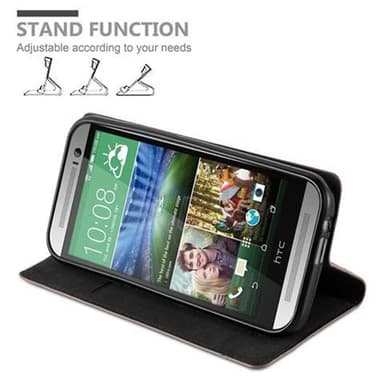 HTC ONE M8 Skal Fodral Case (Brun)