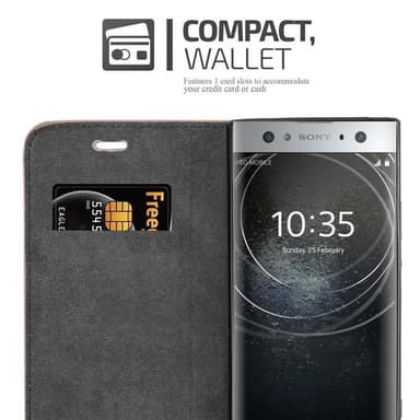 Sony Xperia XA2 ULTRA Skal Fodral Case (Brun)