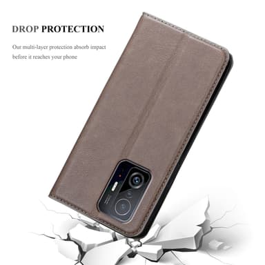 Xiaomi 11T / 11T PRO Skal Fodral Case (Brun)