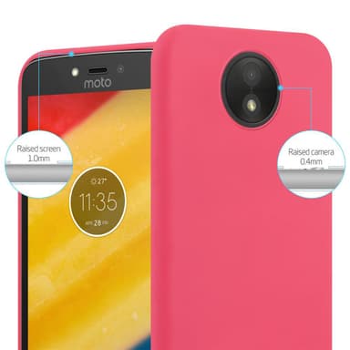 Skal Motorola MOTO C PLUS Fodral Case (Röd)
