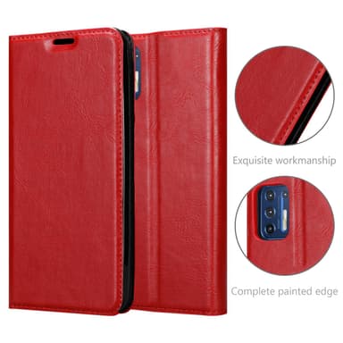 Motorola MOTO G9 PLUS Skal Fodral Case (Röd)