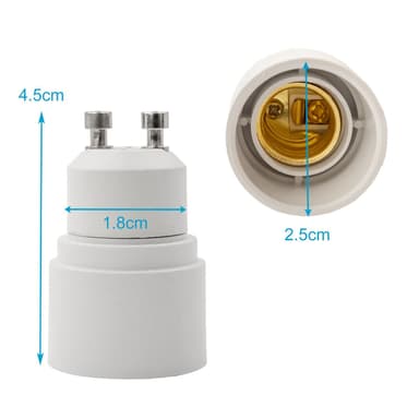 Lampadapter för omformatering 4x Set (E27 till G9)