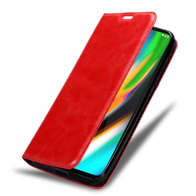Motorola MOTO G9 PLUS Skal Fodral Case (Röd)