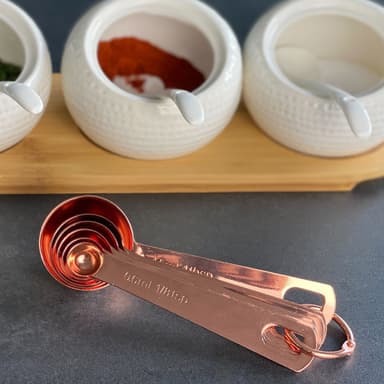 Mätsked 6 Delar Set (roséguld)