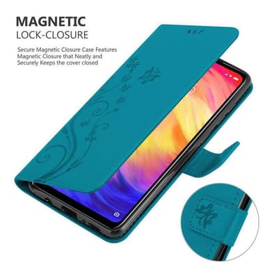 Xiaomi RedMi NOTE 7 Plånboksfodral Skal (Blå)