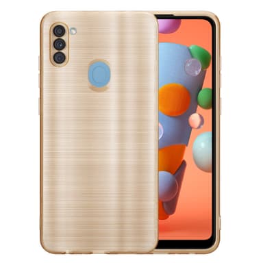 Samsung Galaxy A11 / M11 Skal Fodral Case (Guld)