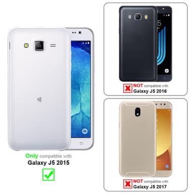 Samsung Galaxy J5 2015 Plånboksfodral Skal (Grå)