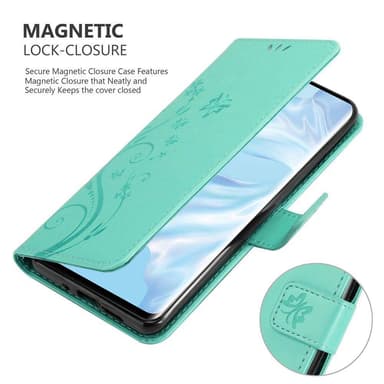 Huawei P30 PRO Plånboksfodral Skal (Turkos)