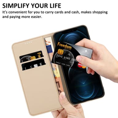 iPhone 13 PRO MAX Plånboksfodral Skal (Svart)