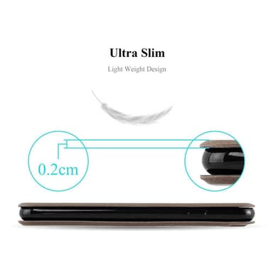Samsung Galaxy NOTE 5 Plånboksfodral Skal (Brun)
