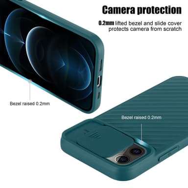 iPhone 12 PRO MAX Skal Fodral Case (Grön)
