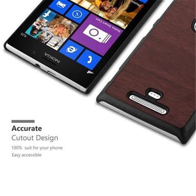 Nokia Lumia 925 Skal Fodral Case (Brun)