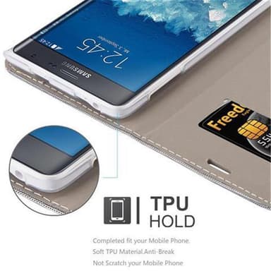 Samsung Galaxy NOTE EDGE Plånboksfodral Skal (Grå)