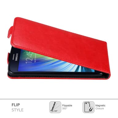 Samsung Galaxy A8 2015 Flipfodral Skal (Röd)