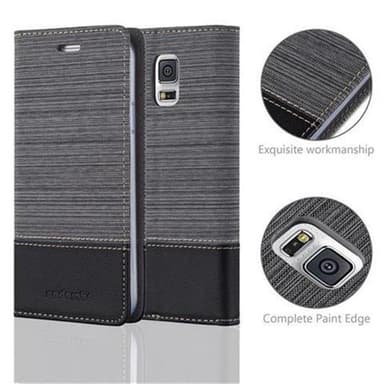 Samsung Galaxy S5 / S5 NEO Plånboksfodral Skal (Grå)