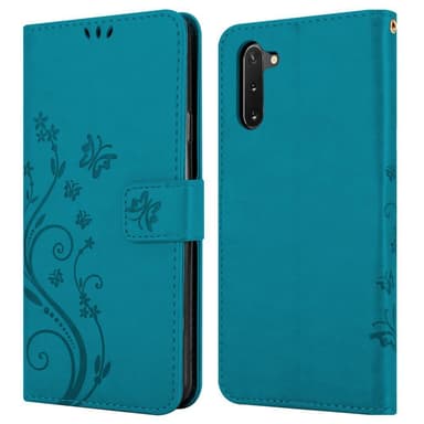 Samsung Galaxy NOTE 10 Plånboksfodral Skal (Blå)