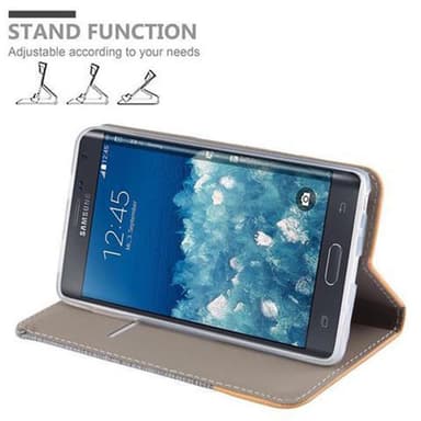 Samsung Galaxy NOTE EDGE Plånboksfodral Skal (Grå)