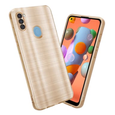 Samsung Galaxy A11 / M11 Skal Fodral Case (Guld)