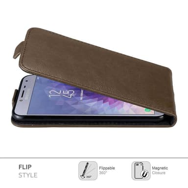 Samsung Galaxy J4 2018 Flipfodral Skal (Brun)