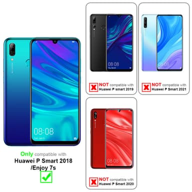 Huawei P SMART 2018 / Enjoy 7S 3x Skyddsglas Skyddsfilm