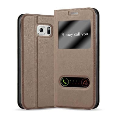 Samsung Galaxy NOTE 5 Plånboksfodral Skal (Brun)