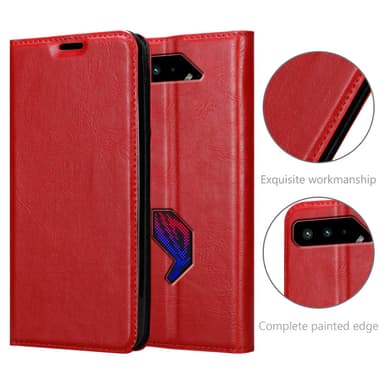 Asus ROG Phone 5 Skal Fodral Case (Röd)