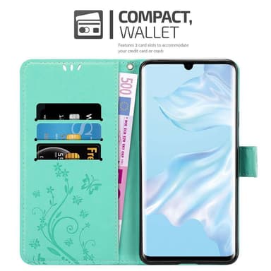 Huawei P30 PRO Plånboksfodral Skal (Turkos)